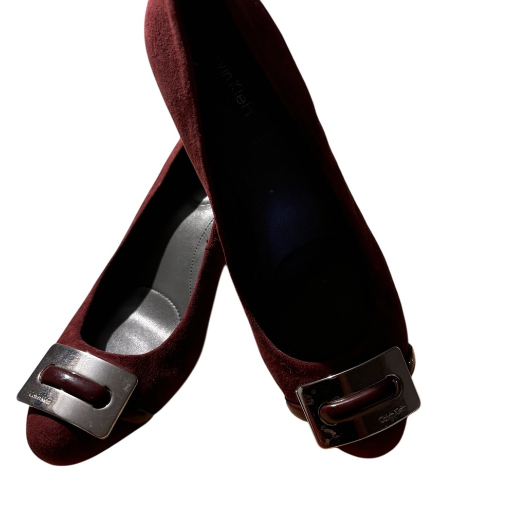Calvin Klein Purple Heels with Elegant Design